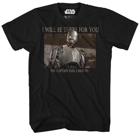 STAR WARS R1 THERE FOR YOU PX BLACK T/S LG (C: 1-1-1)
