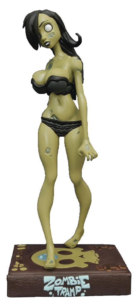 GRAY BIKINI ZOMBIE TRAMP STATUE