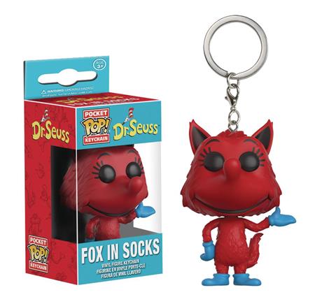 POCKET POP DR SEUSS FOX IN SOCKS FIG KEYCHAIN (C: 1-1-2)