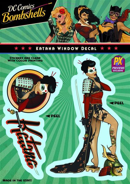 DC BOMBSHELLS KATANA PX VINYL DECAL (C: 1-1-1)