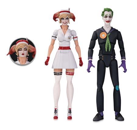 DC DESIGNER SER BOMBSHELLS NURSE HARLEY & JOKER AF 2 PK