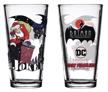BATMAN ANIMATED SERIES CHRISTMAS PINT GLASS (C: 1-1-2)