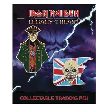 IRON MAIDEN LEGACY OF THE BEAST PIN SET 1 TROOPER/GENERAL (C