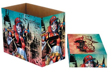 DC COMICS HARLEY QUINN GOTHAM 5 PK SHORT COMIC STORAGE BOX (