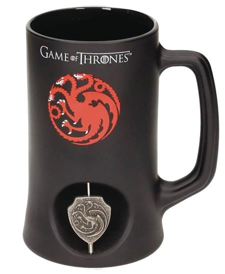 GAME OF THRONES TARGARYEN CREST 3D ROTATING BLACK STEIN (C: