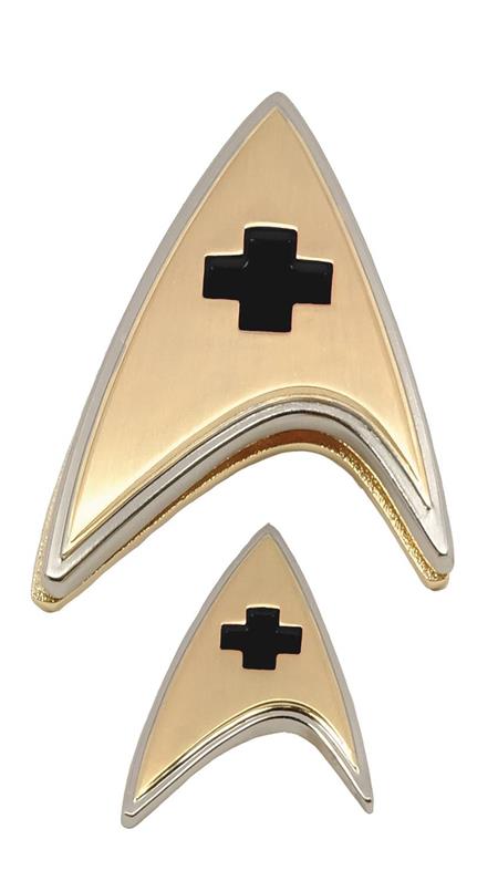 STAR TREK DISCOVERY ENTERPRISE MEDICAL BADGE AND PIN SET (C: