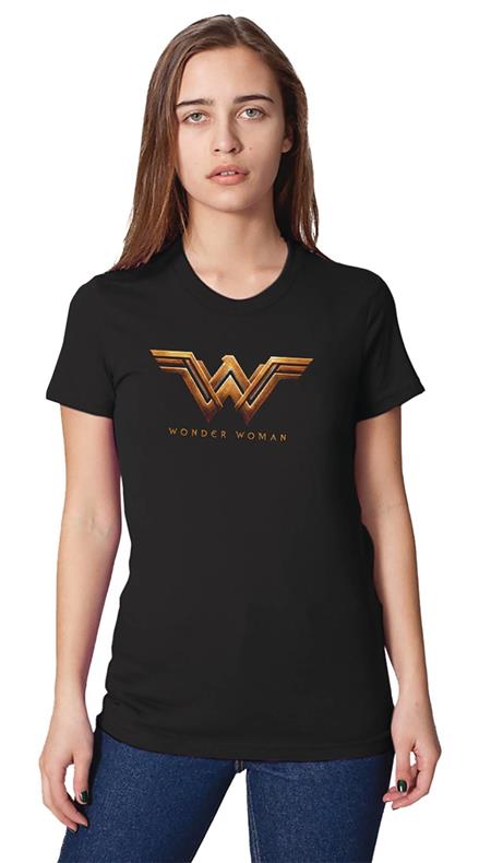 WONDER WOMAN MOVIE LOGO WOMENS T/S LG (C: 1-1-0)