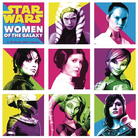 STAR WARS WOMEN OF GALAXY 16 MONTH 2022 WALL CALENDAR (C: 1-