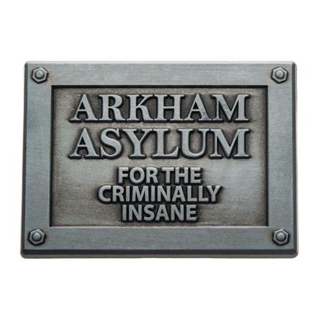 DC ARKHAM ASYLUM PLAQUE PIN (C: 1-1-2)