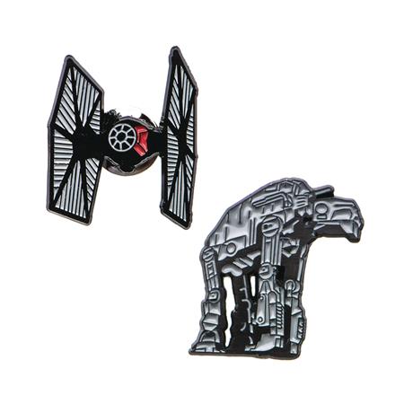 STAR WARS AT-AT AND TIE FIGHTER LAPEL PIN SET (C: 1-1-2)