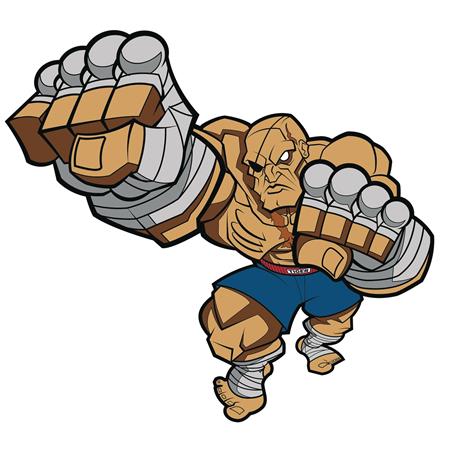 STREET FIGHTER SAGAT ACTION PIN BY TRACY TUBERA (C: 1-1-2)