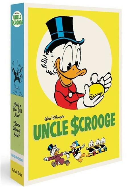 WALT DISNEY UNCLE SCROOGE HC BOX SET POOR MAN & 7 GOLD (NEW