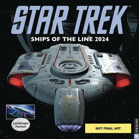 STAR TREK SHIPS OF LINE 2024 WALL CALENDAR (C: 1-1-1)