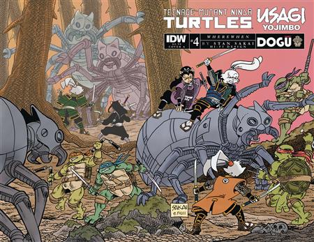 TMNT USAGI YOJIMBO WHEREWHEN #4 CVR A SAKAI