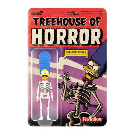 THE SIMPSONS REACTION W3 TH HORROR SKELETON MARGE FIG (Net)
