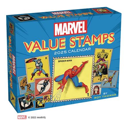 MARVEL VALUE STAMP 2025 DAY TO DAY CAL 