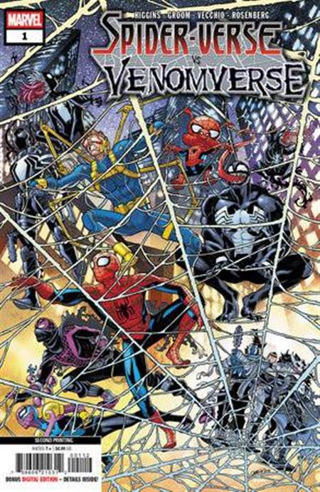 SPIDER-VERSE VS VENOMVERSE #1 2ND PTG CVR A GARRON VAR