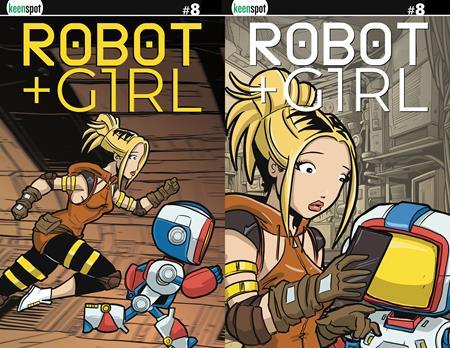 ROBOT + GIRL #8 CVR C MIKE WHITE HOLOFOIL FLIP COVER VAR