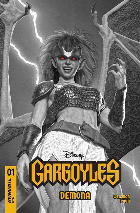 GARGOYLES DEMONA #1 CVR U INC 1:7 MARK SPEARS B&W VAR