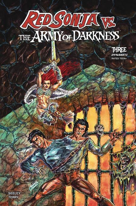 RED SONJA VS THE ARMY OF DARKNESS #3 CVR D NIKKOL JELENIC VAR-Originally APR250139