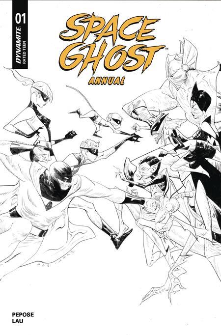 SPACE GHOST ANNUAL #1 (ONE SHOT) CVR I INC 1:10 JAE LEE LINE ART VAR-Originally APR250040