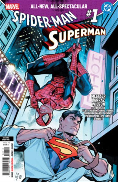 MARVEL/DC SPIDER-MAN/SUPERMAN #1 MARTIN COCCOLO 2ND PRINTING VARIANT