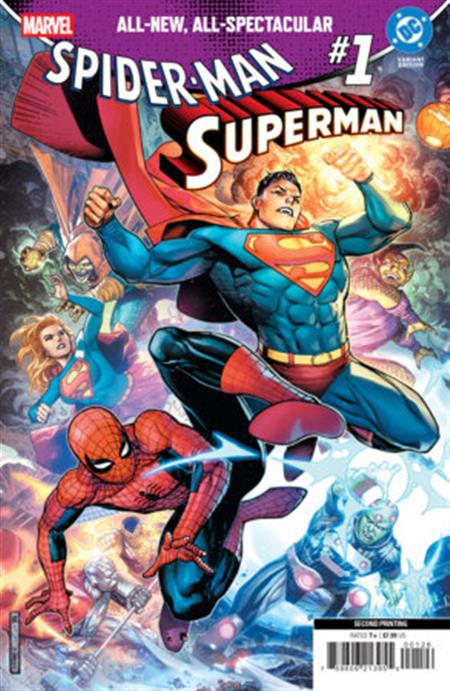 MARVEL/DC SPIDER-MAN/SUPERMAN #1 JIM CHEUNG 2ND PRINTING VARIANT