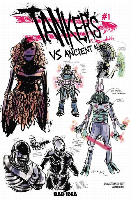 TANKERS VS ANCIENT ALIENS #1 (OF 4) CVR F INC 1:20 MATT KINDT DESIGN VAR
