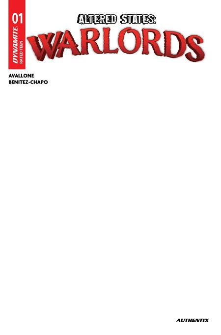 ALTERED STATES WARLORDS #1 CVR E BLANK AUTHENTIX VAR