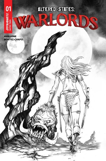 ALTERED STATES WARLORDS #1 CVR J INC 1:10 MIKE ROOTH LINE ART VAR