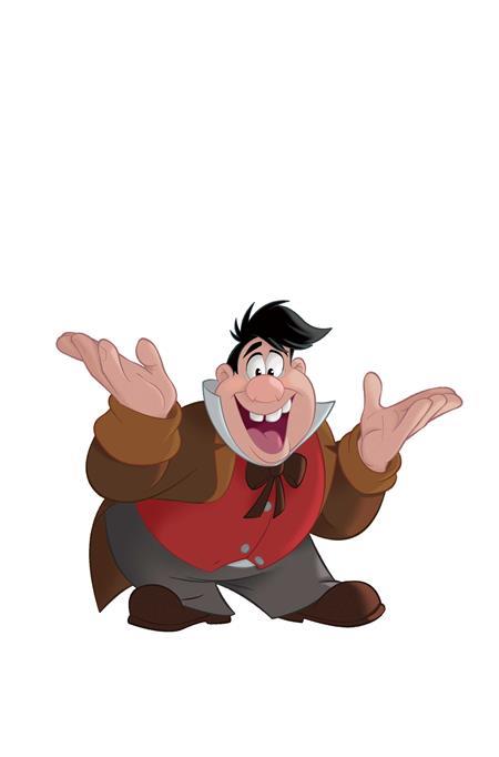 DISNEY VILLAINS GASTON #4 CVR G INC 1:15 ANIMATION ART VIRGIN VAR