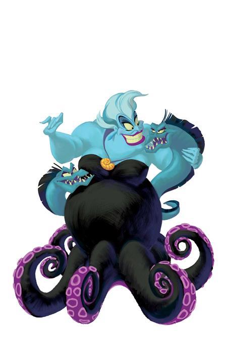 DISNEY VILLAINS URSULA #5 CVR H INC 1:15 ANIMATION ART VIRGIN VAR
