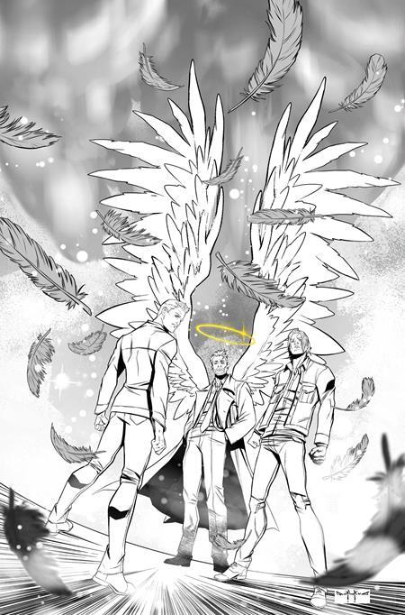 SUPERNATURAL SPECIAL CASTIEL #1 (ONE SHOT) CVR I INC 1:15 PASQUALE QUALANO LINE ART VIRGIN VAR