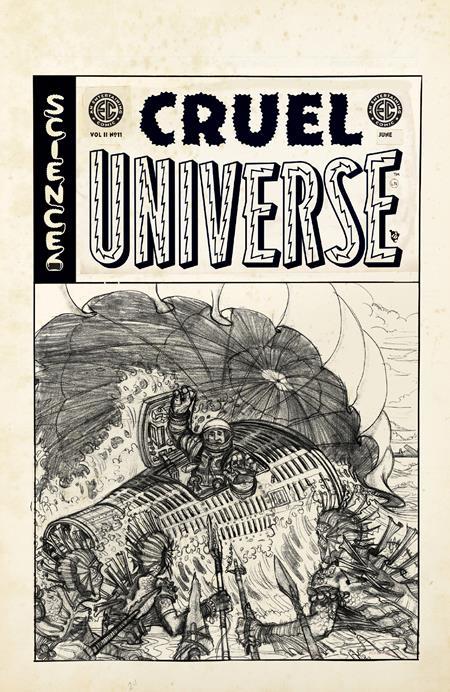 EC CRUEL UNIVERSE 2 #11 (OF 12) CVR D INC 1:20 OLIVER DOMINGUEZ B&W ARTIST EDITION VAR