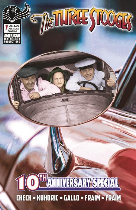 THREE STOOGES AMERICAN MYTHOLOGY 10TH ANNIVERSARY #1 CVR C COLOR PHOTO VAR  Previously Solicted Thru Diamond