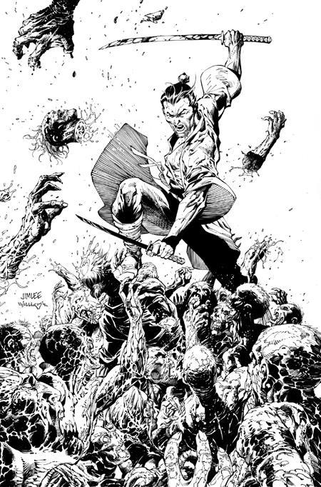 DEAD SAMURAI #8 CVR D INC 1:10 JIM LEE B&W VIRGIN VAR (MR)