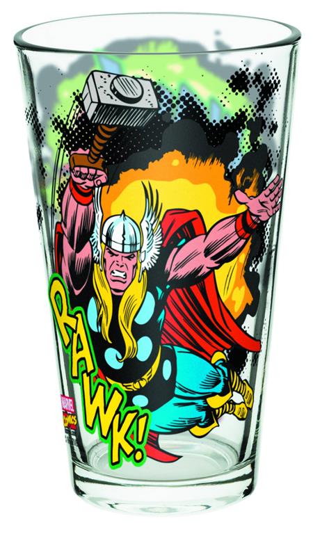 IRON MAN AND THOR 16 0Z GLASS (C: 1-1-2)