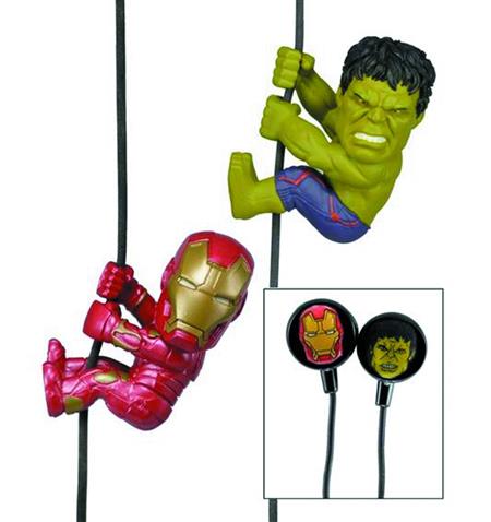 MARVEL AOU SCALERS 2IN IRON MAN/HULK EARBUDS (C: 1-1-1)