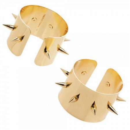 SUICIDE SQUAD HARLEY QUINN SPIKED GOLD CUFFS (C: 1-1-2)
