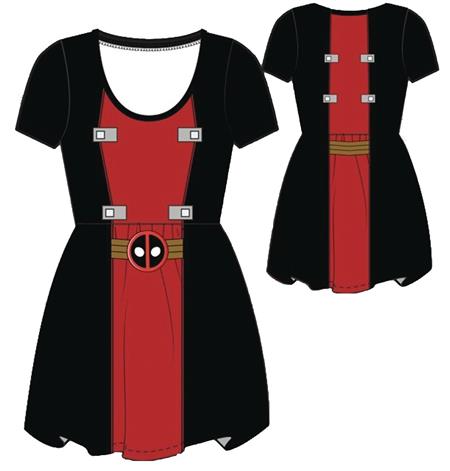 MARVEL DEADPOOL RED AND BLACK DRESS LG (C: 1-1-2)