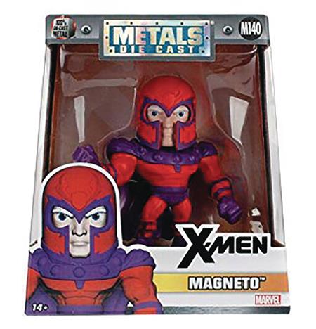 METALS MARVEL X-MEN MAGNETO 4IN DIE-CAST FIG (Net) (C: 1-1-2