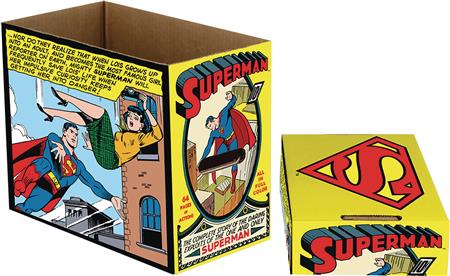 DC COMICS SUPERMAN COMIC PANEL 5 PK SHORT COMIC STORAGE BOX