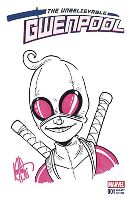 DF GWENPOOL #1 HAESER LTD PINK SGN REMARKED (C: 0-1-2)