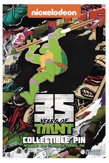 TMNT 35TH ANNIVERSARY LIMITED LEAPING DONATELLO PIN (C: 1-1-