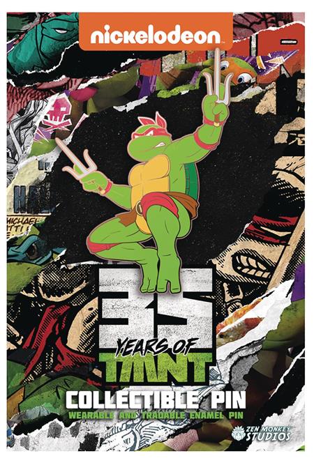 TMNT 35TH ANNIVERSARY LIMITED LEAPING RAPHAEL PIN (C: 1-1-2)