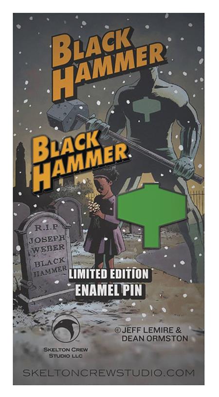 BLACK HAMMER LOGO & EMBLEM LTD EDITION ENAMEL PIN SET (C: 1-