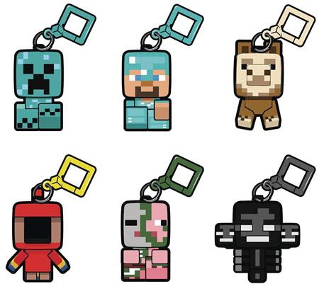 MINECRAFT BOBBLE MOBS BACKPACK CLIP SERIES2 18PC BMB DS (C: