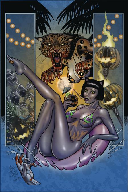 TAROT WITCH OF THE BLACK ROSE #124 ALT PATHS BOO CAT (MR)
