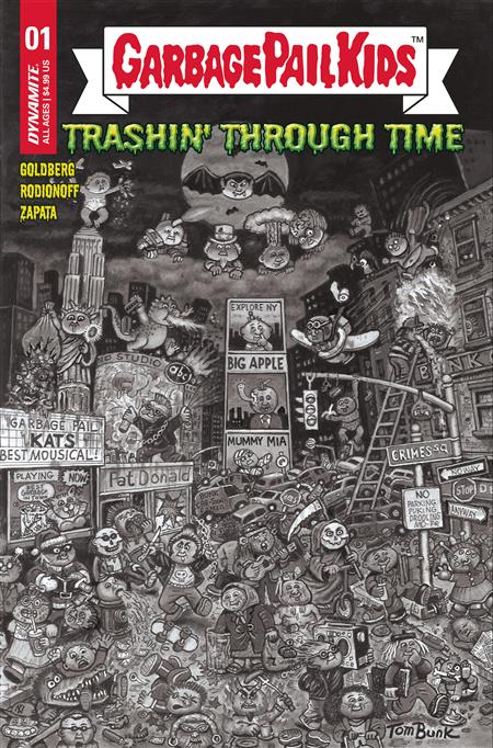 GARBAGE PAIL KIDS THROUGH TIME #1 CVR F 10 COPY INCV BUNK B&