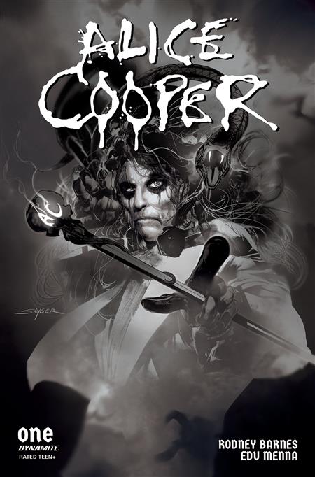 ALICE COOPER #1 (OF 5) CVR F 10 COPY INCV ALEXANDER B&W